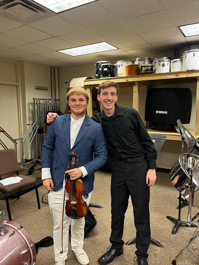 Camen Fitts plays Fallout at a composition studio recital at the University of Central Florida